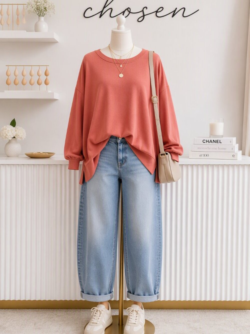 Terra & Sky Coral Sweatshirt 2XL